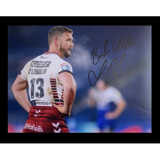 Sean O'Loughlin Wigan Warriors signed photo BREATHER