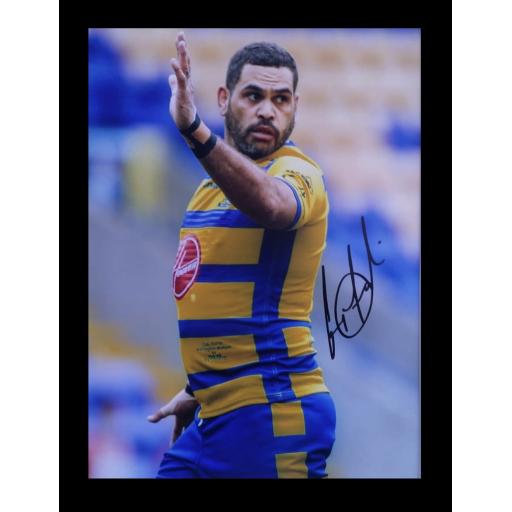 Greg Inglis Warrington Wolves signed photo