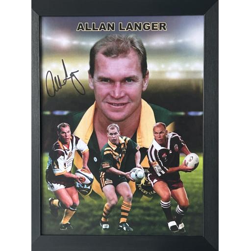Allan Langer Australia signed photo