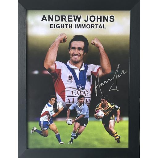 Andrew Johns New South Wales signed photo
